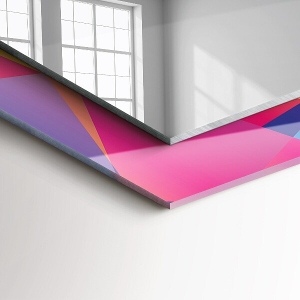 Specchio decoro Motivi geometrici colorati