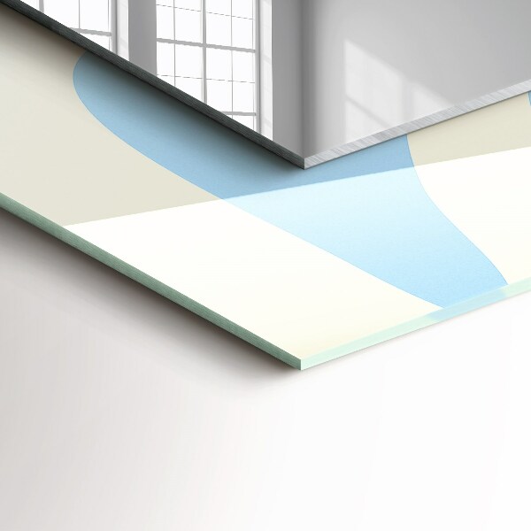 Specchio stampato Motivi astratti ondulati