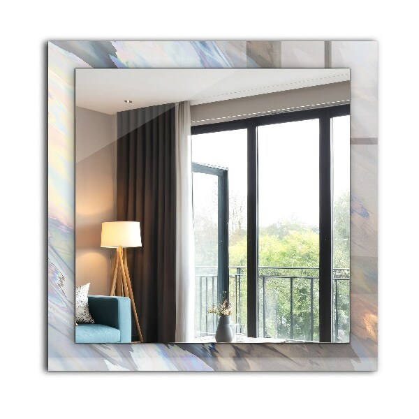 Specchio con cornice stampata Disegni astratti colorati