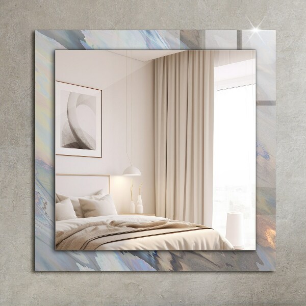 Specchio con cornice stampata Disegni astratti colorati