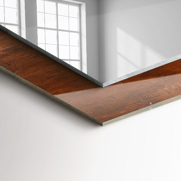 Specchio decoro Vecchio tavolo di legno