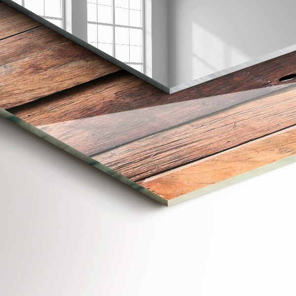 Specchio decoro Parete rivestita in legno