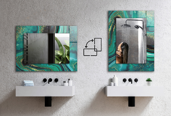 Specchio decoro Struttura di una tavola di legno