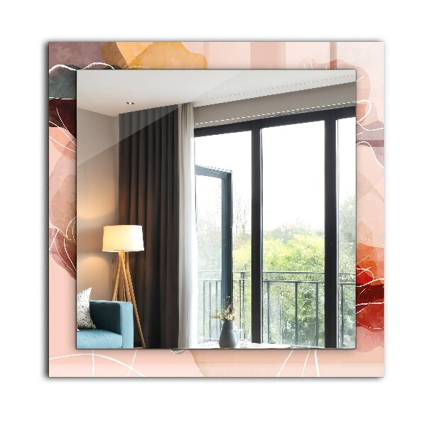 Specchio stampato Motivi floreali astratti