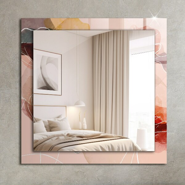 Specchio stampato Motivi floreali astratti