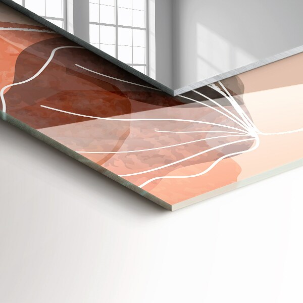 Specchio stampato Motivi floreali astratti