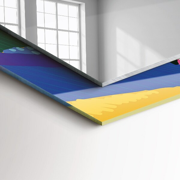 Specchio decoro Motivo astratto colorato