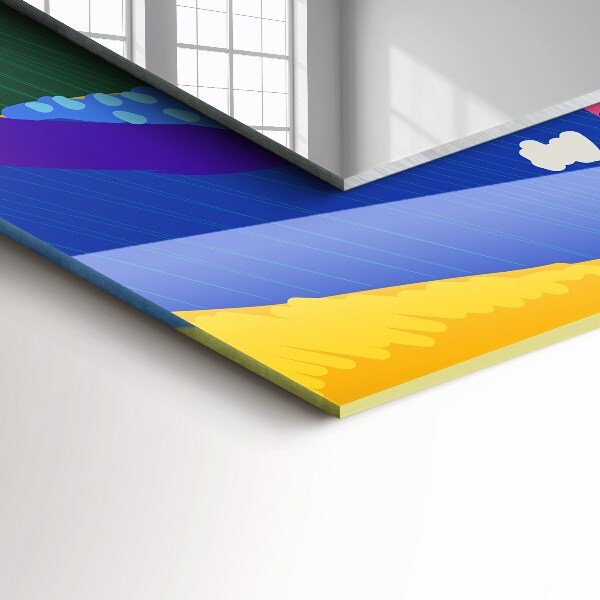 Specchio decoro Motivo astratto colorato