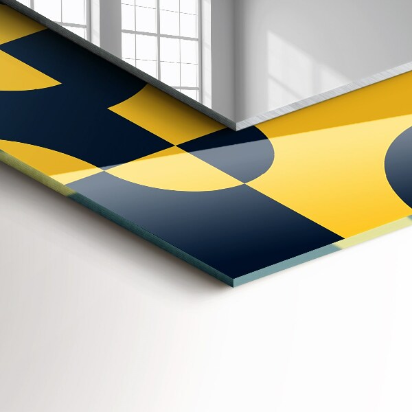 Specchio stampato Motivo geometrico astratto