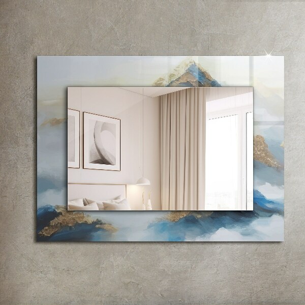 Specchio stampato Montagne nella nebbia