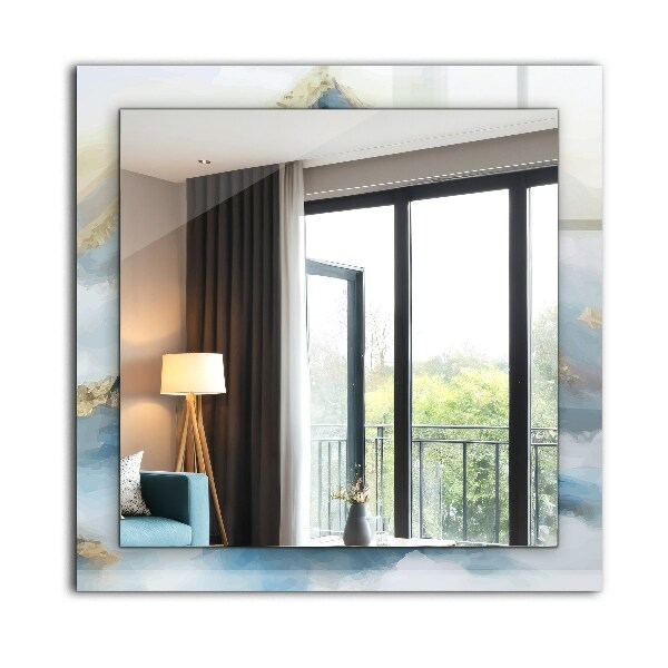 Specchio stampato Montagne nella nebbia