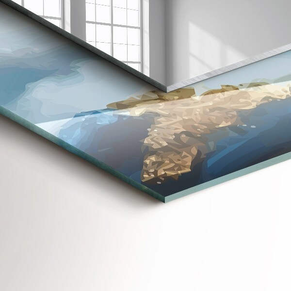 Specchio stampato Montagne nella nebbia