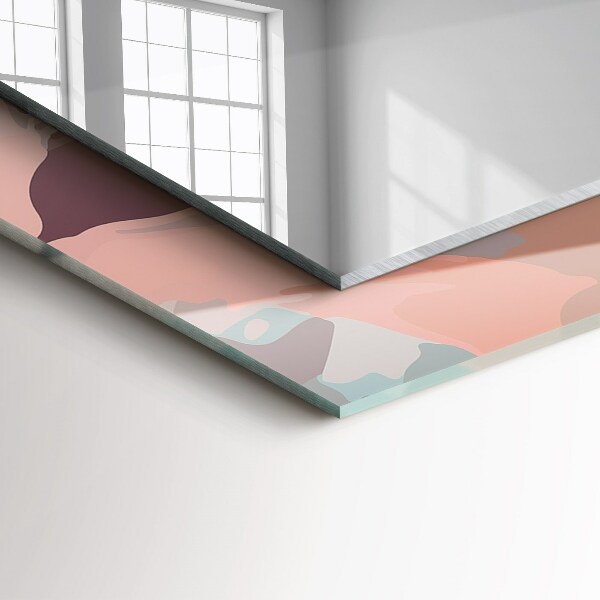 Specchio decoro Fiori foglie pastello