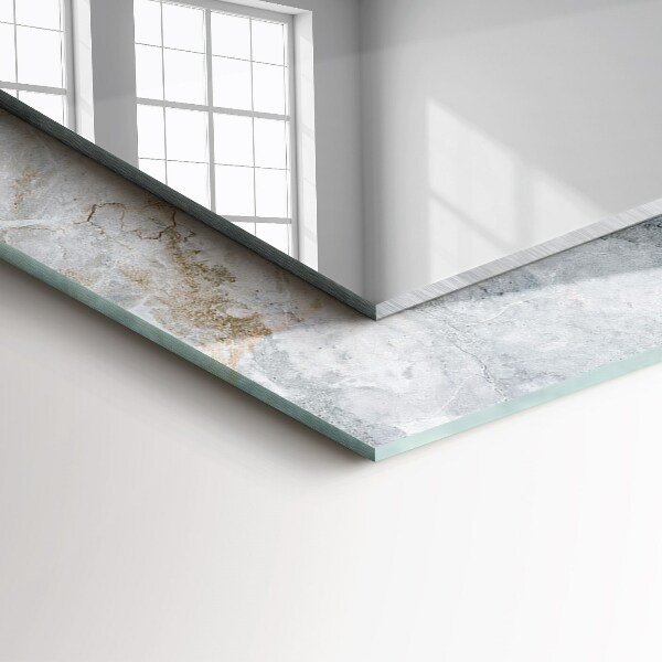 Specchio con cornice stampata Marmo grigio venato