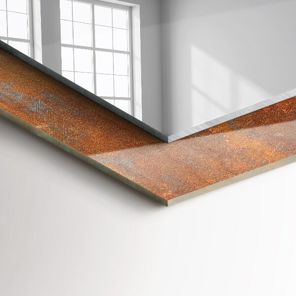 Specchio decoro Superficie metallica arrugginita