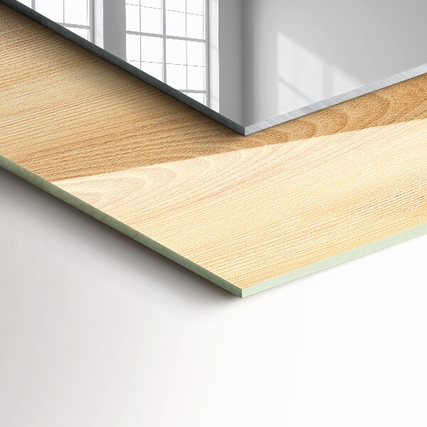 Specchio stampato Tavola di legno