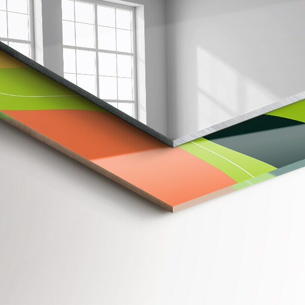 Specchio con cornice stampata Motivi astratti colorati