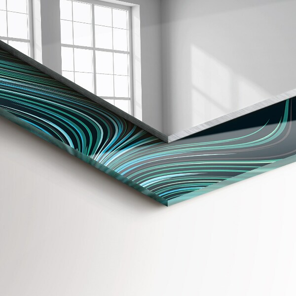 Specchio stampato Modelli di linee astratte