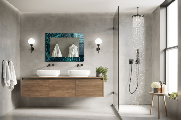 Specchio stampato Modelli di linee astratte