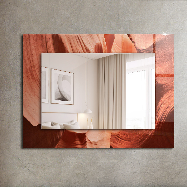 Specchio decoro Roccia del canyon del deserto