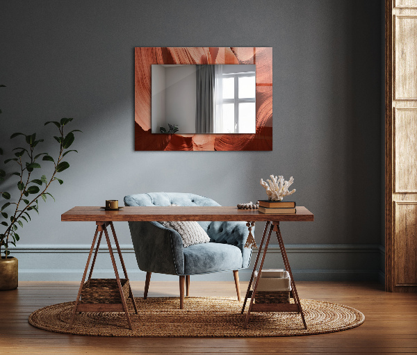 Specchio decoro Roccia del canyon del deserto