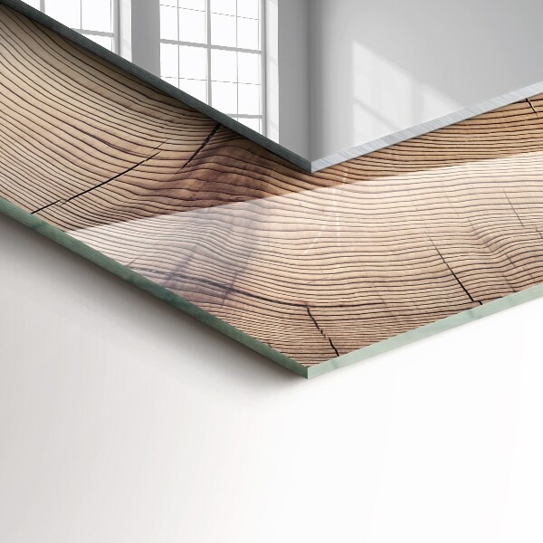 Specchio decoro Sezione di un tronco d'albero