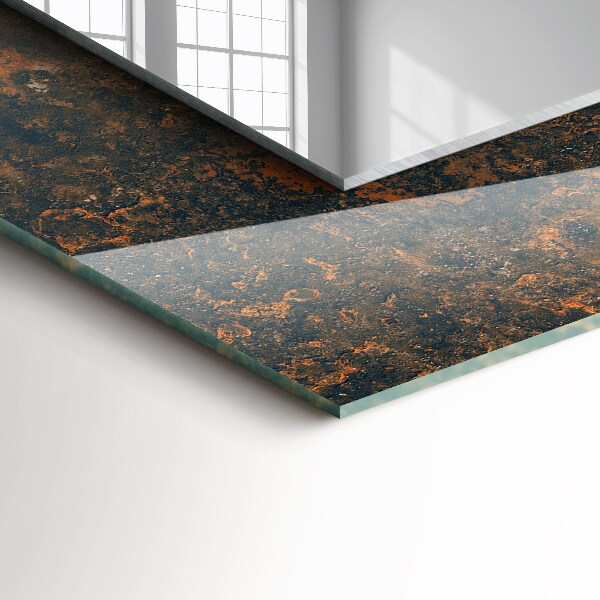 Specchio decoro Metallo arrugginito