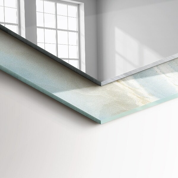 Specchio con cornice stampata Marmo blu onice