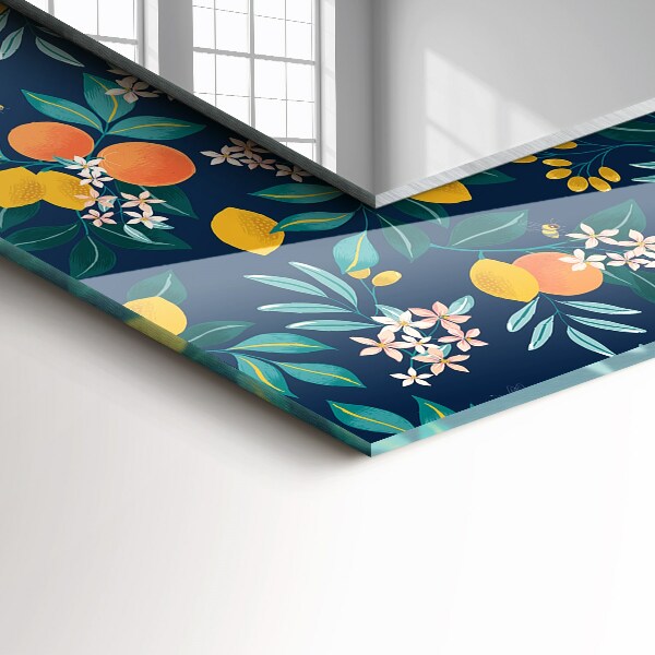 Specchio stampato Fiori e frutta