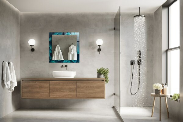 Specchio stampato Foglie verdi