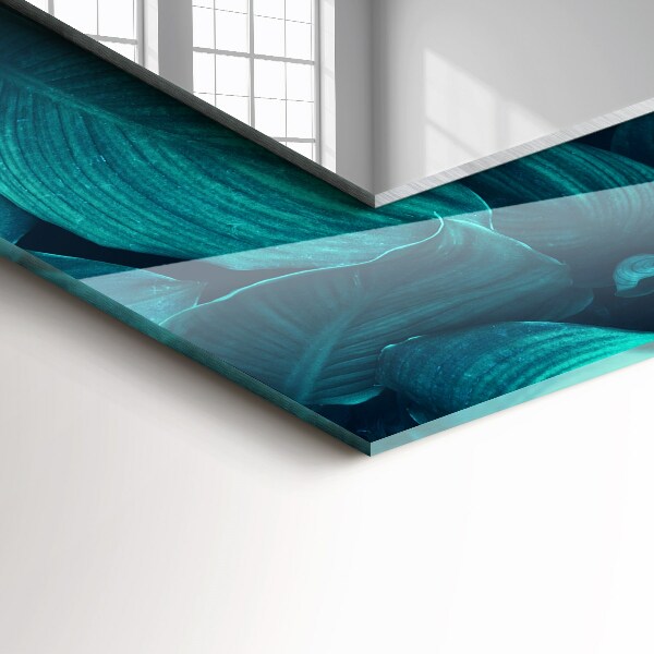 Specchio stampato Foglie verdi