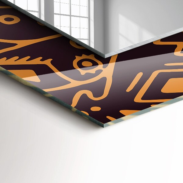 Specchio stampato Motivo etnico