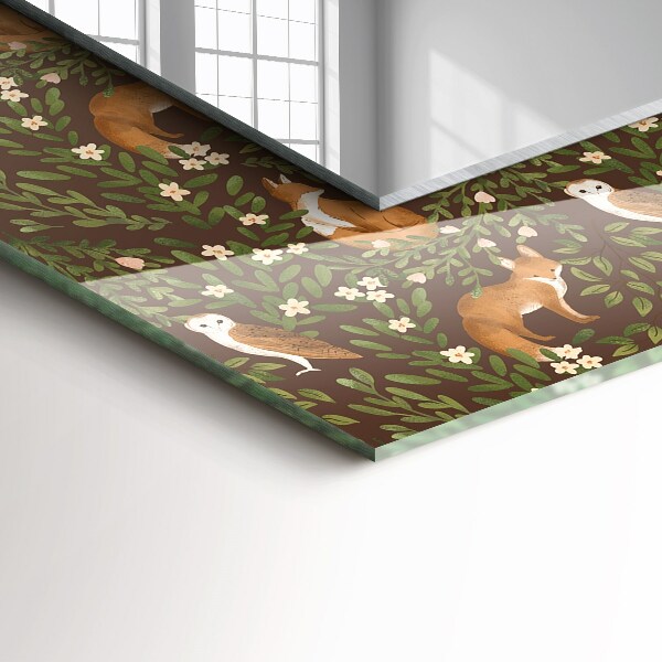 Specchio decoro Volpe e gufo