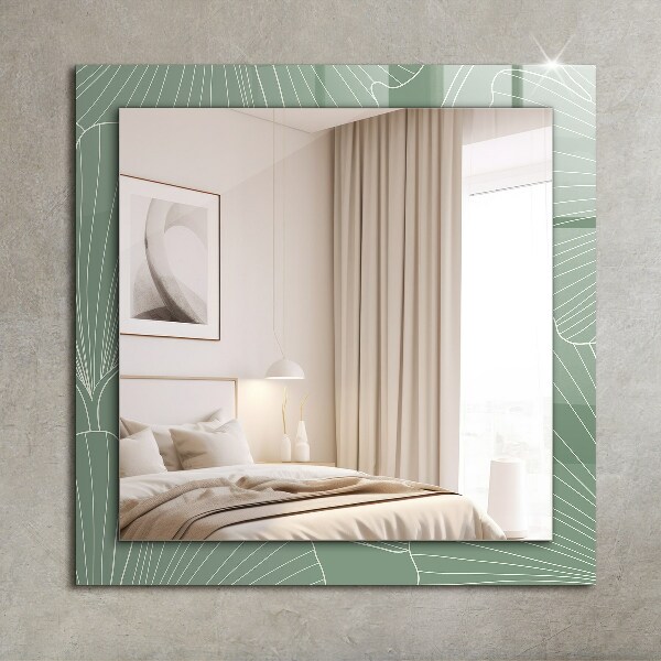 Specchio decoro Foglie di ginkgo