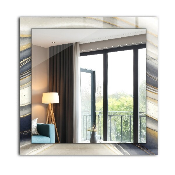 Specchio decoro Onde di colore astratte