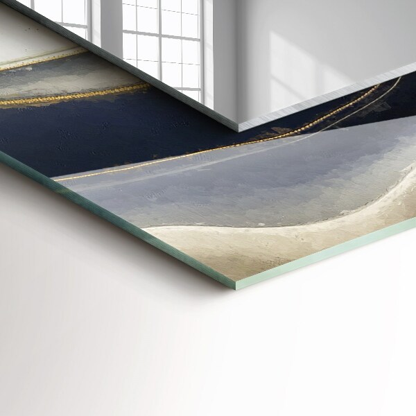 Specchio decoro Onde di colore astratte