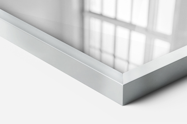 Specchio rettangolare cornice argento 80x60 cm