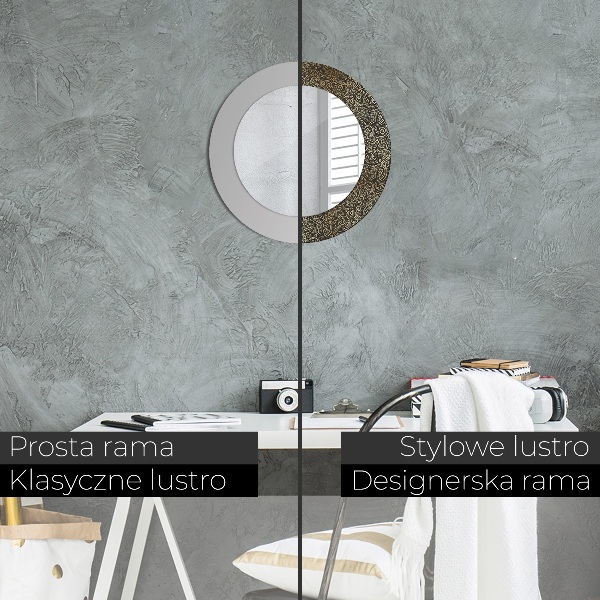 Specchio tondo decoro Ornamenti dorati