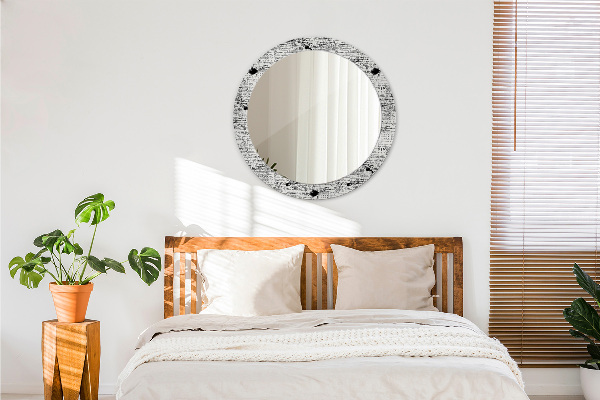 Specchio tondo stampato Modello