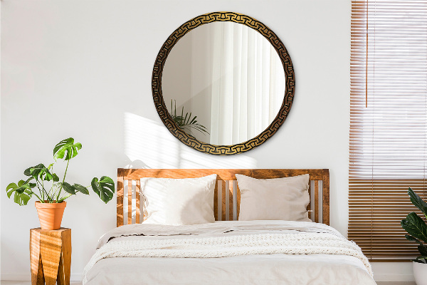 Specchio tondo decoro Ornamento greco