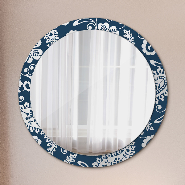 Specchio tondo decoro Composizione di Paisley