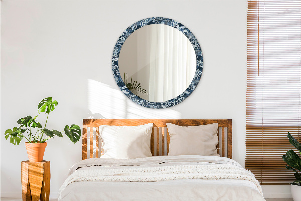 Specchio tondo stampato Collage