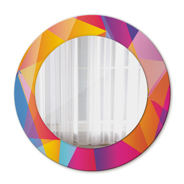Specchio tondo decoro Composizione geometrica
