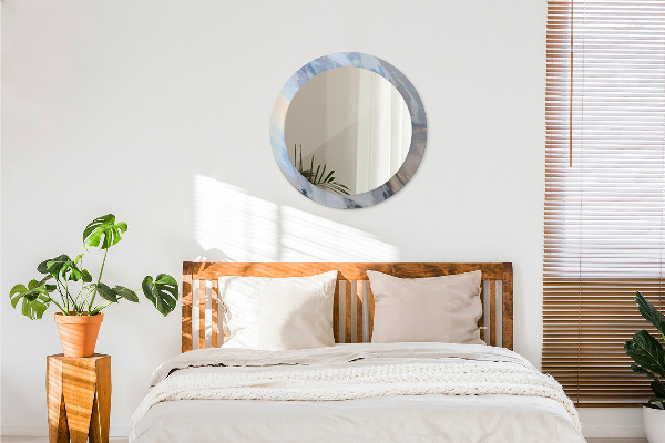 Specchio tondo decoro Trama olografica