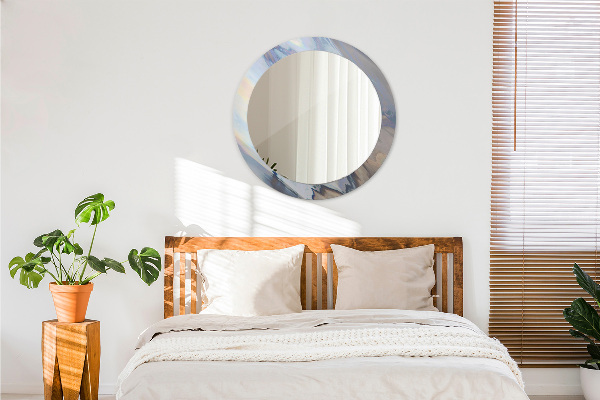 Specchio tondo decoro Trama olografica