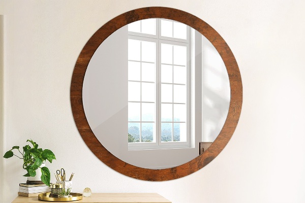 Specchio tondo decoro Legno naturale