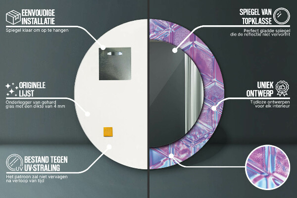 Specchio tondo decoro Abstract Surreal