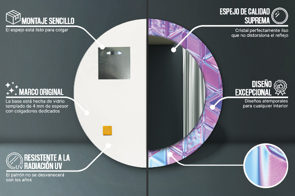 Specchio tondo decoro Abstract Surreal