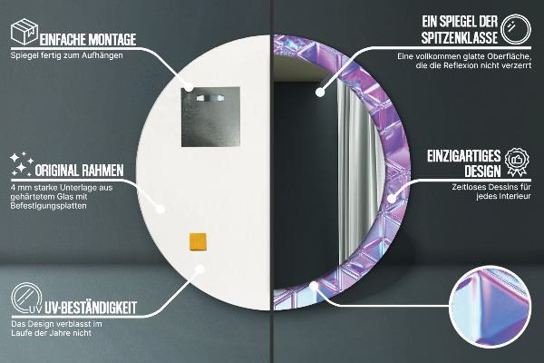 Specchio tondo decoro Abstract Surreal