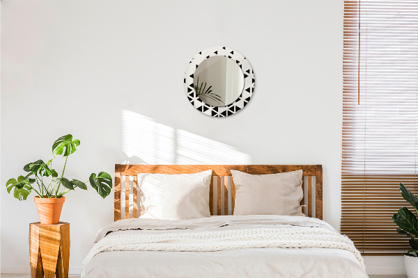 Specchio tondo decoro Geometrico astratto